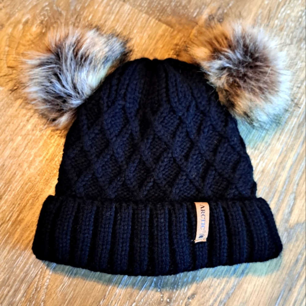 Arctic Paw Double Pom Beanie